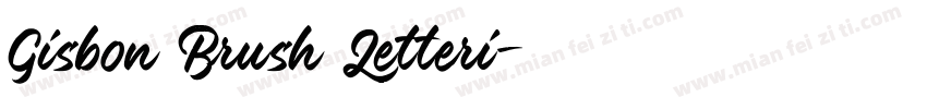 Gisbon Brush Letteri字体转换